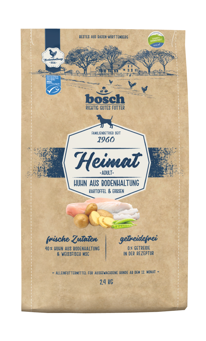 bosch Hunde-Trockenfutter Heimat Adult Huhn Bodenhaltung
